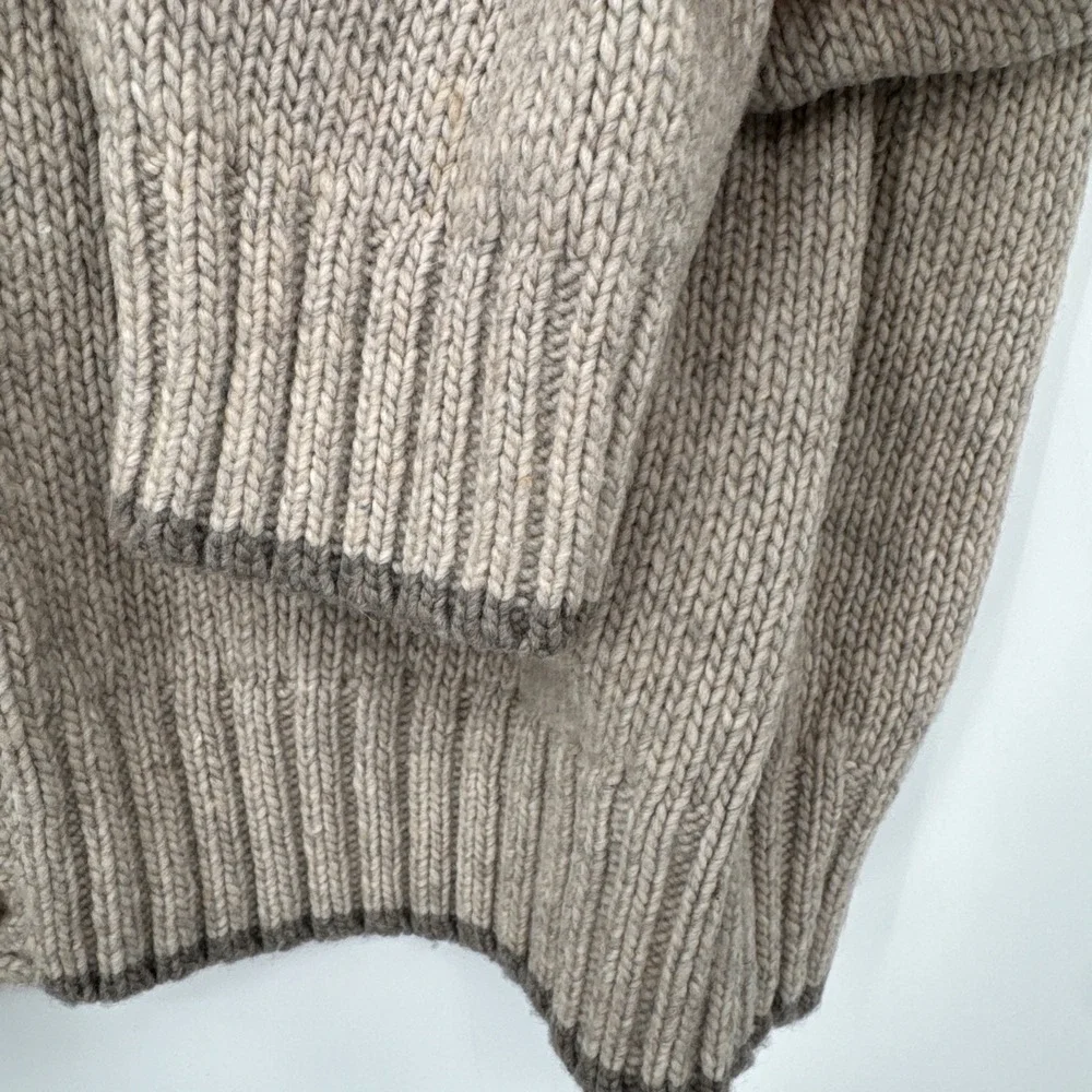 Brooks Brothers Men Sweater Size X Large Letterman‎ Style Cardigan Wool Blend
